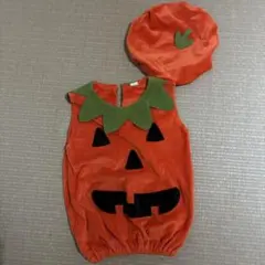 ハロウィン ベビーコスチューム かぼちゃ 90サイズ