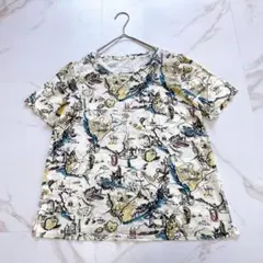 Leilian　レリアン　プリントカットソー　Tシャツ　9/Mのサムネイル