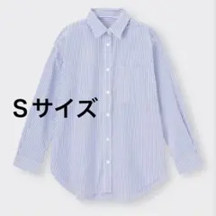 GUストライプオーバーサイズシャツＳ