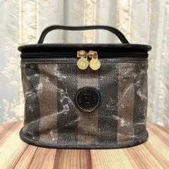 ✨希少✨FENDI フェンディ バニティバッグ ポーチ PVC レザー ペカン柄