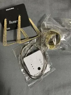 レディース　ピアスセット　ゴールド・シルバー　フープ系