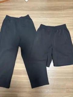 ユニクロC スウェットパンツ 長ズボンと短パン2つセット