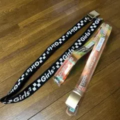 Girls2 チェッカーフラッグ ベルト 2本セット