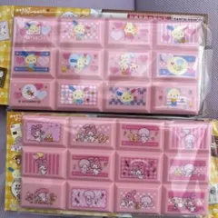 ちょこぶろっくしーる　思い出のサンリオキャラクターズ　ウサハナ　マイメロ　セット