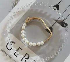 しまむら omi ブレスレット ゴールド パール