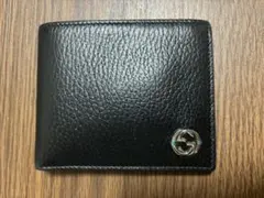 Gucci ブラック 二つ折り財布　美品