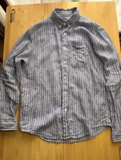 Abercrombie & Fitch リネンシャツ ストライプ S