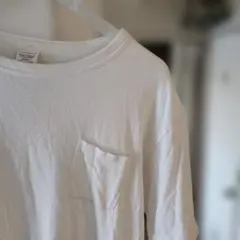 チャンピオン　ホワイト クルーネック Tシャツ 半袖