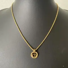 Christian Dior ネックレス サークル ロゴ ゴールド ヴィンテージ