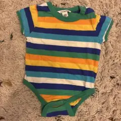 marimekko ストライプロンパース 68/6M