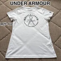 Under Armour ホワイトリボン　リボンラン　Tシャツ　M