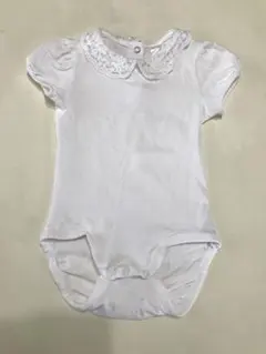H&M 襟付き ロンパース 白