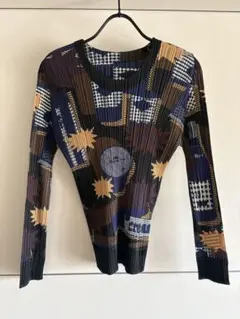 PLEATS PLEASE 虎柄 総柄 プリーツ シャツ ブラウン ブラック - メルカリ