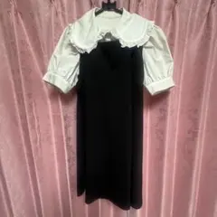 INGNI イング モノトーン　膝上丈ワンピース