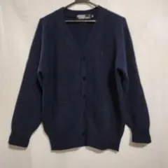 【美品】Ralph Lauren ラルフローレン ネイビー カーディガン M