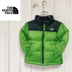 ノースフェイス　ダウンジャケット　ヌプシ　グリーン　キッズ100　550フィル