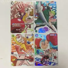 ラウンドワンコラボ ワンピースカード プロモパック ルフィ ナミ ゾロ