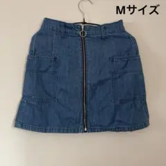 Mサイズ☆デニム☆ミニスカート☆ジッパー☆ポケット☆シンプル☆おしゃれ☆