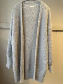【値下げ】GU レディースニットカーディガン　シルバーグレー