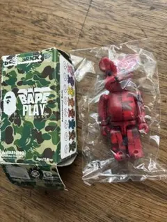ベアブリック BAPE PLAY ファイヤーカモ 100% BE@RBRICK