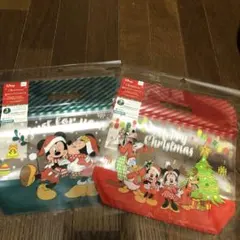 【新品未使用】ディズニー底マチジップハンドルバッグ3枚P×2袋