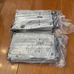 マスク　グレー2パック　小さめ 黒おまけ付き