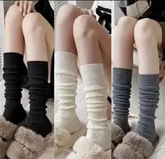 ルーズ フィット ソックス ロング 靴下 3色セット