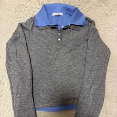 Snidel スナイデルSustainableレイヤードポロニットプルオーバー