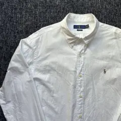 [XXL]Ralph Laurenクラシックフィットホワイトシャツラルフローレン