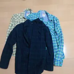 リーバイス Levi's ユニクロ チェック柄 ネルシャツセット