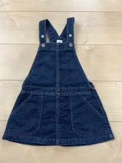プチバトー　デニム　ジャンバースカート　104cm