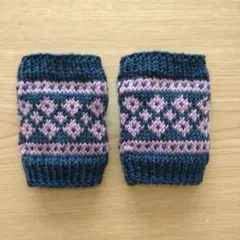 No.78 婦人サイズウール100%あったかリストウォーマー♪