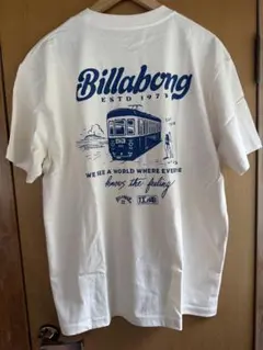 【レア物】Billabong 江ノ電　ホワイト TシャツM