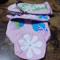 26516❤ハワイ好き(❁ᴗ͈ˬᴗ͈)新品 ハワイアンキルト4点セット