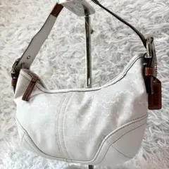 未使用級✨コーチ アクセサリーポーチ スモールホーボー ミニシグネチャー Y2K