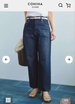 新品 COHINA×KAIHARA ミドルライズストレートデニム Short S - メルカリ