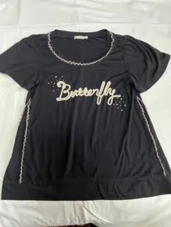 【美品】アクシーズフアーム黒のTシャツ　チェニックのサムネイル