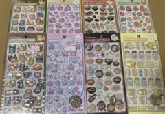 【正規品】ボンボンドロップシール　和柄　8種セット　たまごサンド　だるま　桜　犬