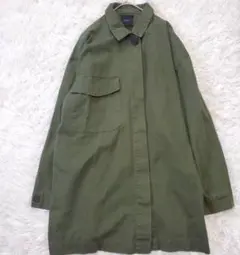 フォーエバー21 ミリタリー風 コート ジャケット カーキ（L）ライトアウター