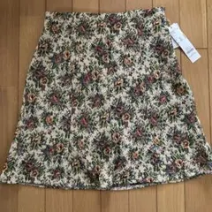 【値下】新品未使用　mysty woman【F】花柄スカート ゴブラン レトロ