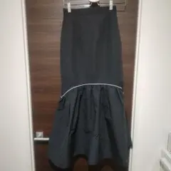 LAVEANGE × ELY ウエスタンロングスカート ブラック S