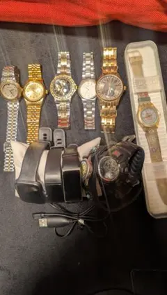 アナログ腕時計セット ゴールド シルバースマートウォッチジャンク