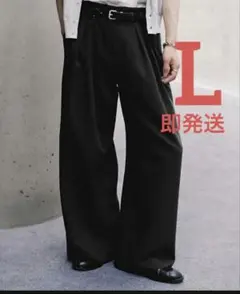 SLIGHT FLARE DOUBLE CLOTH BAGGY SLACKSのサムネイル