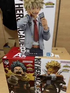 一番くじ　 僕のヒーローアカデミア 紡ぐ力　 緑谷、爆豪、ホークス