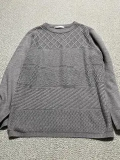 ikka 綿混セーター　ライトグレー　Lサイズ 春　秋　トップス