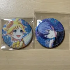 プロセカ 青柳冬弥 グリッター缶バッジ グリ缶 37B 特典 鏡音レン