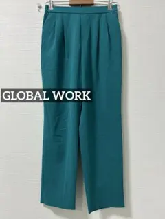 k0785 GLOBAL WORK ウツクシルエットテーパードパンツ