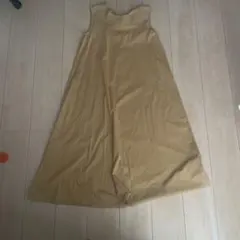 BASEMENT online ノースリーブ マキシワンピース イエロー