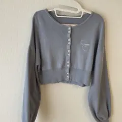 Chico 【2023SS】胸刺繍ボタンカーディガン　サイズフリー