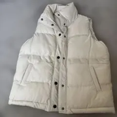 cul ダウンベスト　白　ホワイト　Mサイズ　ベージュ